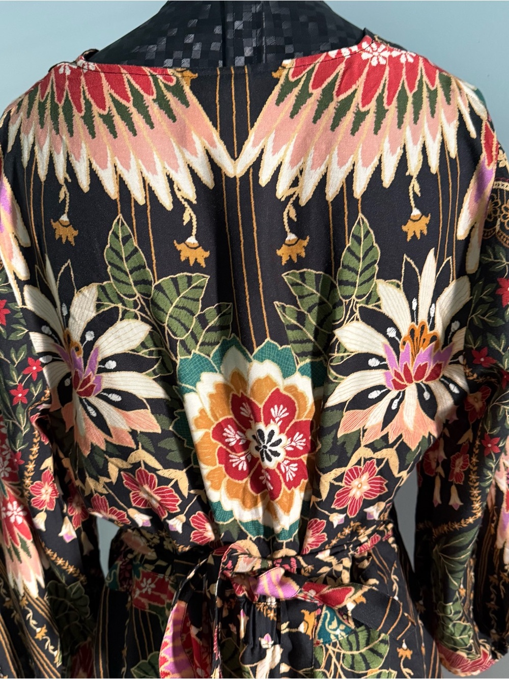 Farm Rio x Anthropologie Amorina Tropical Bird Wrap Dress - Picture 11 of 14